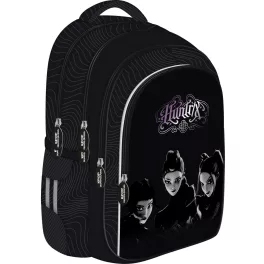   K-POP Démonvadászok hátizsák, iskolatáska, 40x28x18cm, 780g, 22l, fekete