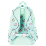Pusheen cicás hátizsák, iskolatáska, 40x28x18cm, mentazöld