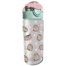 Pusheen cicás kulacs 500ml, zöld-rózsaszín