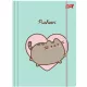 Pusheen cicás gumis mappa A/4, zöld