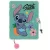 Stitch napló plüss borítóval, A/5, 96 lapos, vonalas, 70g papír