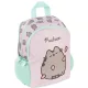 Pusheen cicás hátizsák, ovis, 28x23x10cm, rózsaszín