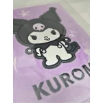 Kuromi napló plüss borítóval, A/5, 96 lapos, vonalas, 70g papír, lila