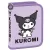 Kuromi tolltartó, klapnis, üres, lila
