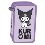 Kuromi tolltartó, 3 emeletes, töltött, lila