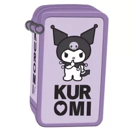 Kuromi tolltartó, 3 emeletes, töltött, lila