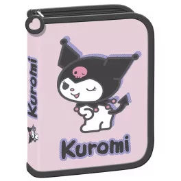 Kuromi tolltartó, klapnis, üres, rózsaszín