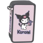 Kuromi tolltartó, 3 emeletes, töltött, rózsaszín