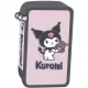 Kuromi tolltartó, 3 emeletes, töltött, rózsaszín
