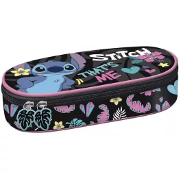   Stitch tolltartó, beledobálós, ovális, fekete, That's me
