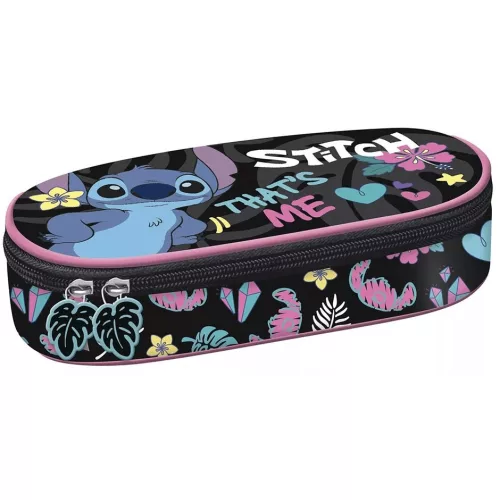 Stitch tolltartó, beledobálós, ovális, fekete, That's me
