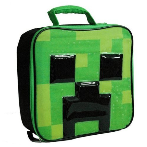 Minecraft uzsonnás táska, hűtőtáska, 23x23x9cm, Creeper, Astra