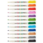 Textilfilc 12 db-os szett, Mungyo Fabric Marker FMF-12A