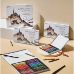 Akvarellkréta 12 db-os szett fémdobozban, Mungyo Gallery Watercolor Crayons MAC-12T
