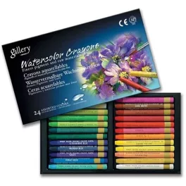   Akvarellkréta 24 db-os szett papírdobozban, Mungyo Gallery Watercolor Crayons MAC-24