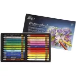 Akvarellkréta 24 db-os szett papírdobozban, Mungyo Gallery Watercolor Crayons MAC-24