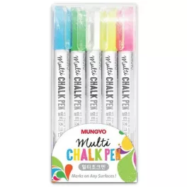   Krétamarker, krétafilc táblákhoz, üveghez, 5 db-os szett, Mungyo Chalk Pen