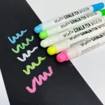 Krétamarker, krétafilc táblákhoz, üveghez, 5 db-os szett, Mungyo Chalk Pen