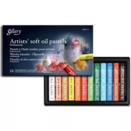  Lágy olajpasztell kréta 12 db-os szett, Mungyo Gallery Artists' soft oil pastels MOPV-12