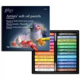  Lágy olajpasztell kréta 24 db-os szett, Mungyo Gallery Artists' soft oil pastels MOPV-24