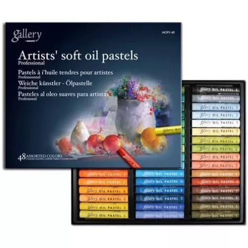 Lágy olajpasztell kréta 48 db-os szett, Mungyo Gallery Artists' soft oil pastels MOPV-48