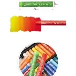 Lágy olajpasztell kréta 48 db-os szett, Mungyo Gallery Artists' soft oil pastels MOPV-48