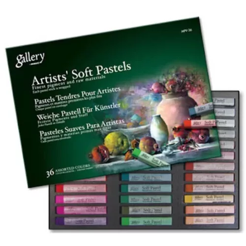 Extrafinom porpasztell kréta 36 db-os szett, Mungyo Gallery Artist' Soft Pastels MPV-36