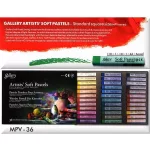Extrafinom porpasztell kréta 36 db-os szett, Mungyo Gallery Artist' Soft Pastels MPV-36