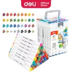 Sketch markerkészlet kétvégű, 36 darabos, Deli