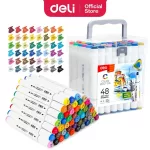 Sketch markerkészlet kétvégű, 48 darabos, Deli
