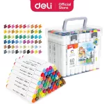 Sketch markerkészlet kétvégű, 60 darabos, Deli