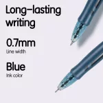 Golyóstoll, nyomógombos, 0,7mm, kék tinta, többféle tolltest, Linfini, Deli