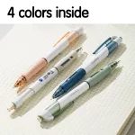 Golyóstoll, nyomógombos, 0,7mm, kék tinta, többféle tolltest, Linfini, Deli