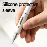 Golyóstoll, nyomógombos, 0,7mm, kék tinta, többféle tolltest, Linfini, Deli