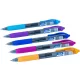 Zseléstoll, 0,5mm, kék tinta, vegyes tolltest színek, Nebulo