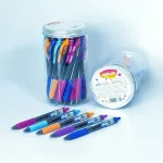 Zseléstoll, 0,5mm, kék tinta, vegyes tolltest színek, Nebulo