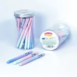 Zseléstoll, 0,5 mm, kék tinta, gradiens (színátmenetes) tolltest, Nebulo