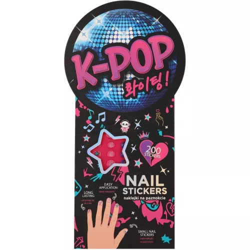 K-POP körömmatrica, 200 db-os, CoolPack K-Pop, sötét