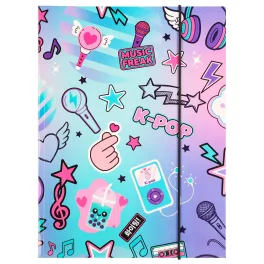 K-POP Rainbow gumis mappa A/4, CoolPack (27669CP)
