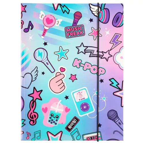 K-POP Rainbow gumis mappa A/4, CoolPack (27669CP)