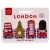 London mágneses könyvjelző, 4 db/csomag