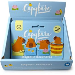 Kapibara mágneses könyvjelző, 4 db/csomag