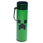 Minecraft mintás rozsdamentes acél thermo palack, digitális hőmérővel, 450 ml, Minecraft Creeper