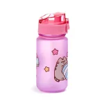 Pusheen cicás kulacs, 350ml, ínyenc Pusheen macska, rózsaszín