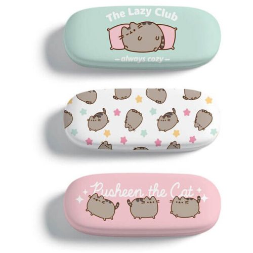 Pusheen cicás szemüvegtok, 16x6x5cm, 3 féle változat, Lusta Pusheen Macska