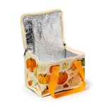 Őszi szüret (tök mintás) uzsonnás táska, hűtőtáska, 20x15x14cm