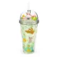Nyuszis pohár pomponos tetővel és szívószállal, 500 ml, Springtime