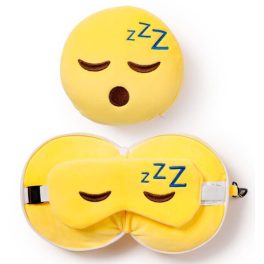   Smiley utazópárna szemmaszkkal, Relaxeazzz, Snoozie, alvó fejecske