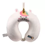 Unikornis utazópárna, nyakpárna, memory foam, plüss RELAXEAZZZ, Astra unikornis, Édes Állatok - ADORAMALS