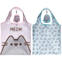   Pusheen cicás bevásárlótáska, összehajtható, 55x37cm (10x8x3cm), kétféle
